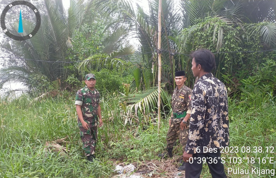 Sertu Bendri Turun Ke Wilayah Untuk Memantau Langsung Lahan dan Hutan Warga