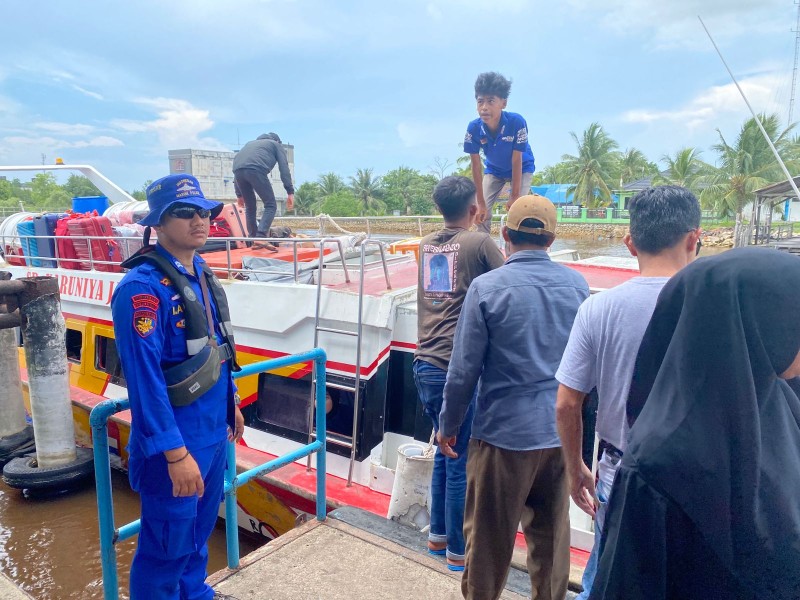Sat Polairud Polres Inhil Lakukan Pengamanan Keberangkatan Kapal, Antisipasi Gangguan Kamtibmas dan Laka Laut