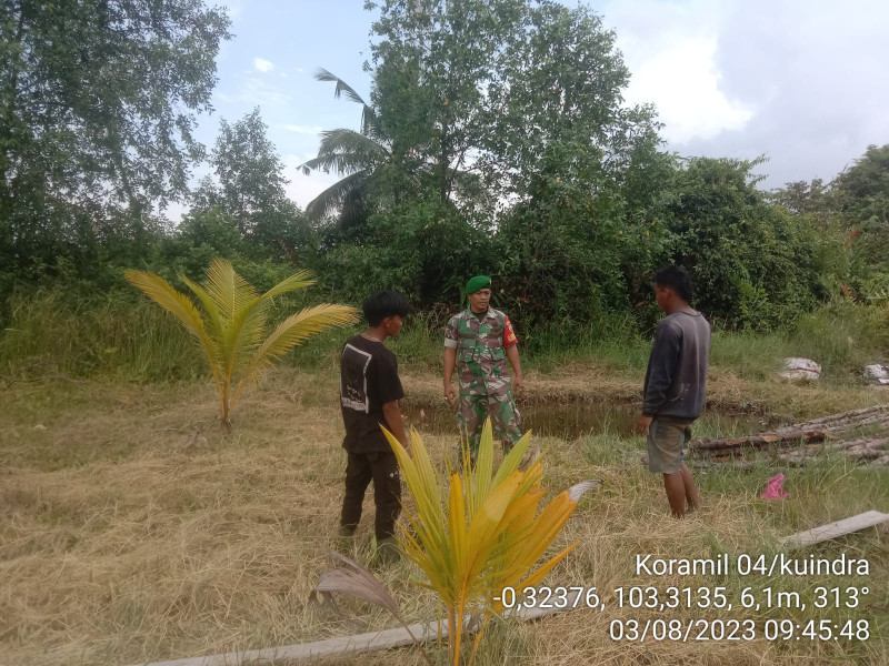 Pencegahan Terus Dilakukan Bersama Babinsa Koramil 04/Kuindra di Wilayah Kelurahan Sapat