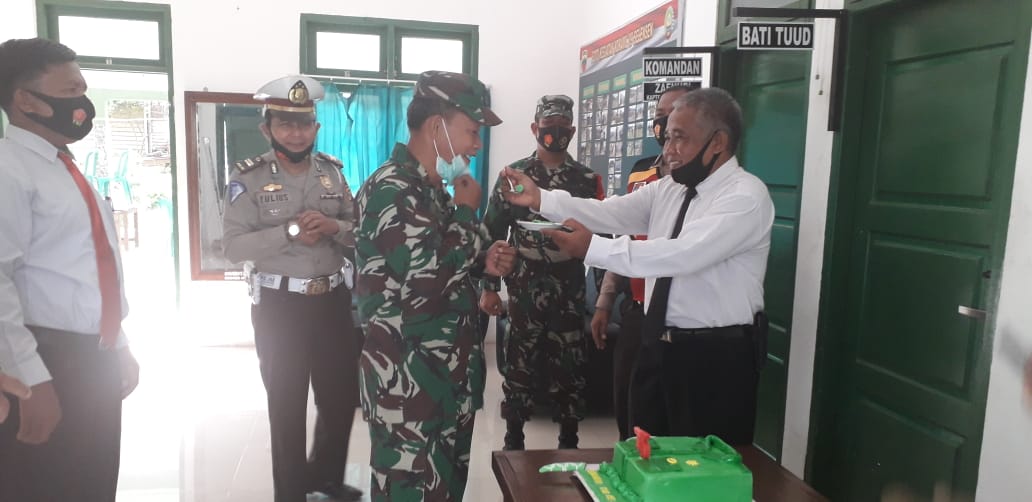 Sinergi Untuk Negeri, Koramil 09/Kemuning Dapat Kejutan dari Polsek dan Pemcam Kemuning