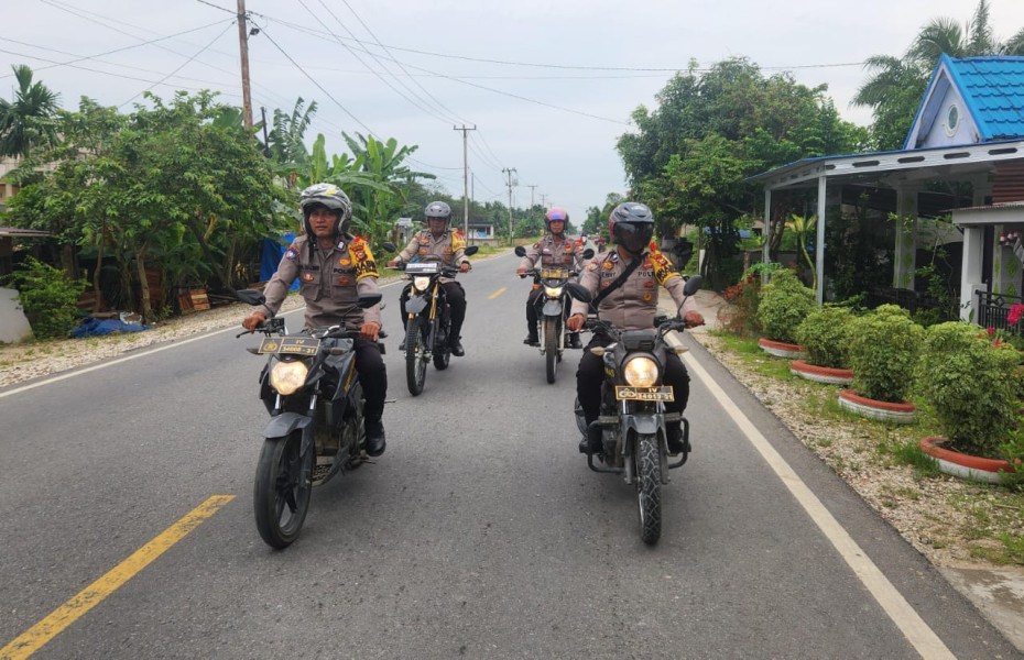 Polsek Kempas Gencar Patroli, Jaga Kamtibmas masa Kampanye Tetap Aman dan Kondusif