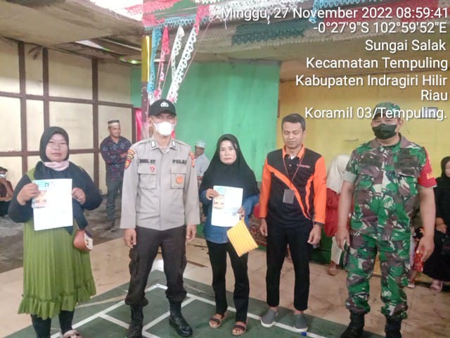 Babinsa 03/Tpl Kembali Dampingi Dan Kawal Penyaluran BST
