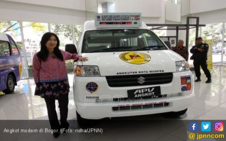 Bisa Non Tunai, Angkot di Bogor Berfasilitas Mobil Pribadi