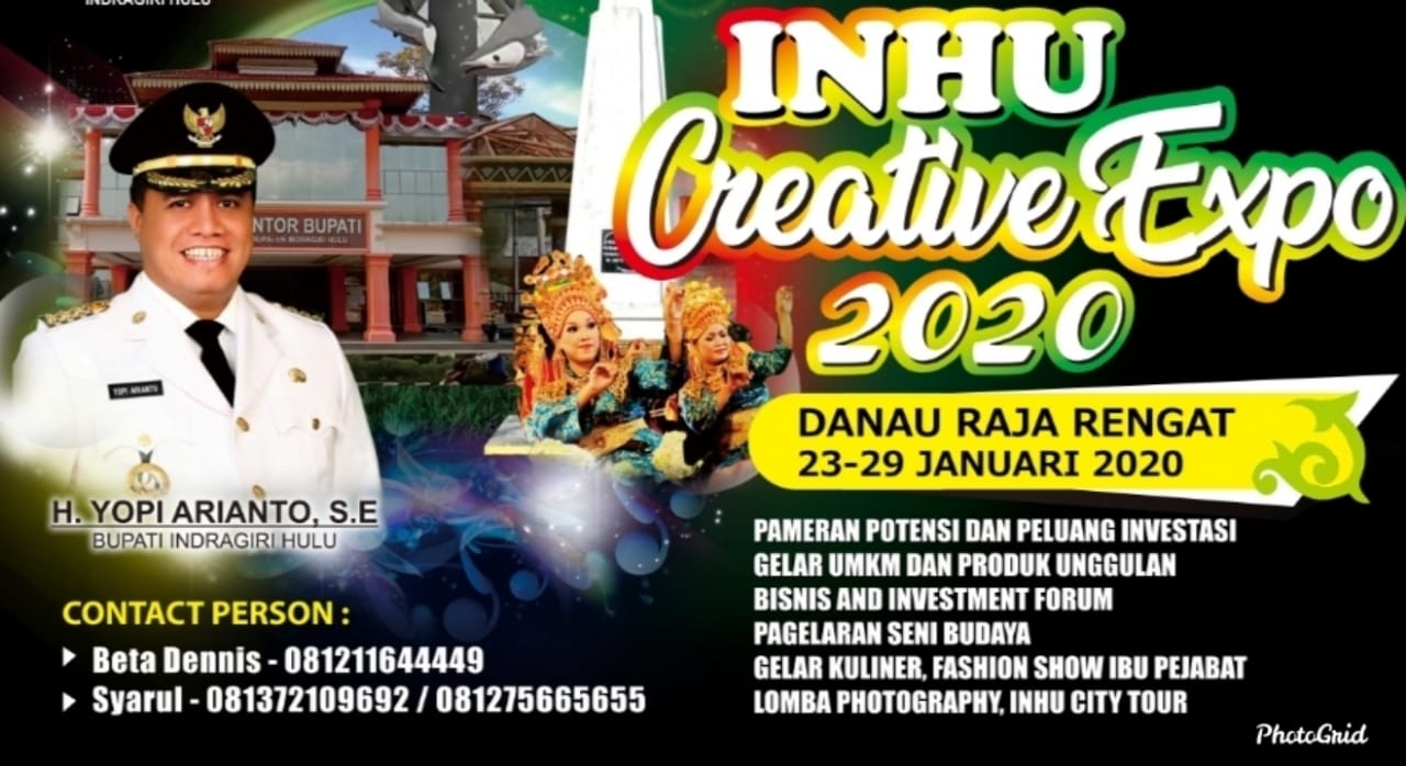 Wahh!, Inhu Creative Expo 2020 di Danau Raja Rengat Hadirkan Artis Ibu Kota!  Wahh!, Inhu Creative Expo 2020 di Danau Raja Rengat Hadirkan Artis Ibu Kota!