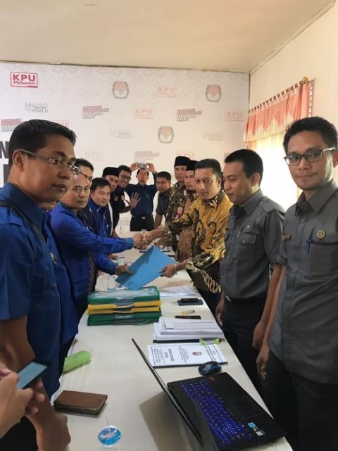 Datangi KPU, Partai NasDem Rohil Daftarkan 45 Bacaleg 