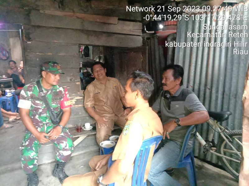 Koramil 07/Reteh Himbau Warga Untuk Saling Bantu Membantu Antar Sesama Warga