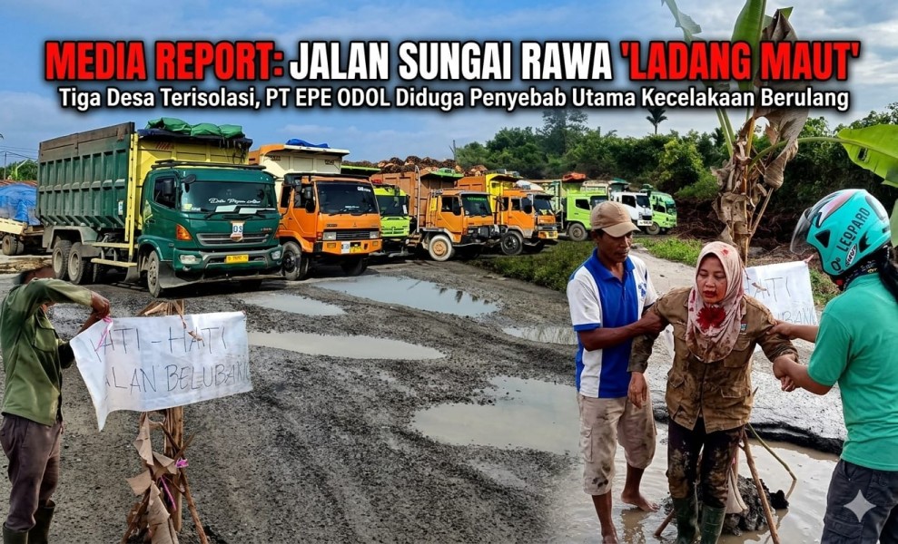 Jalan Pemkab Siak Hancur Dihantam Truk ODOL, PT Ekasapta Paramita Energi Dilaporkan ke Kejati Riau