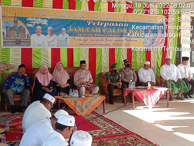 Danramil 03/Tempuling Hadiri Pelepasan Calon Jemaah Haji