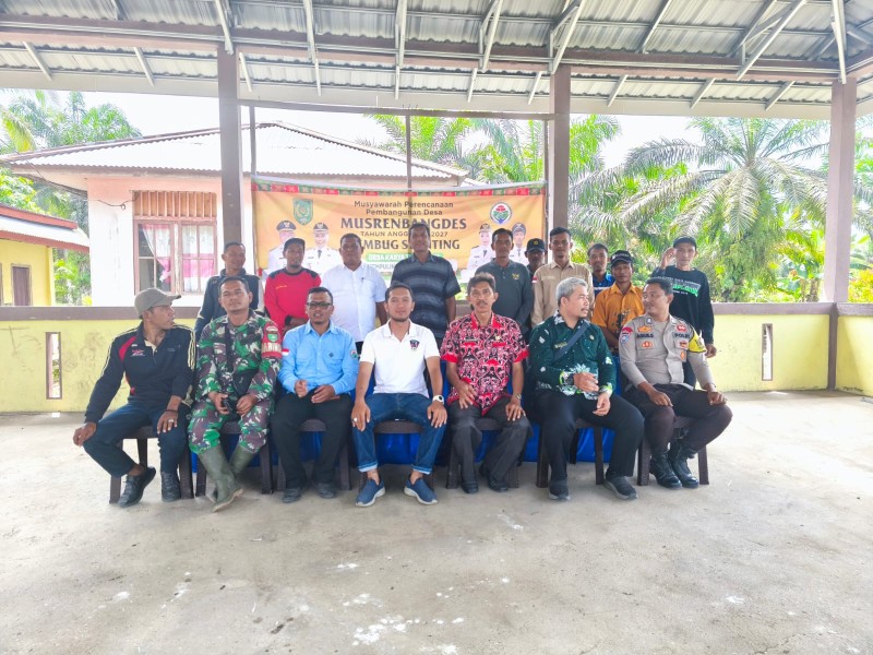 BABINSA KORAMIL 03/TPL HADIRI MUSRENBANG DESA MUMPA, SINERGIKAN PERENCANAAN BANGUNAN UNTUK TAHUN 2027