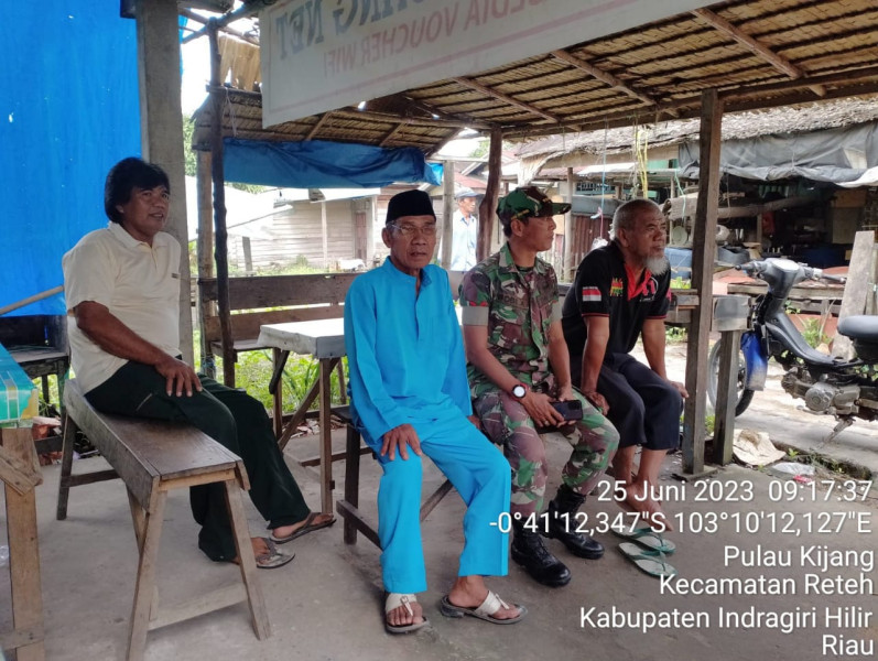 Melalui Komsos, Koramil 07/Reteh Himbau Warga Agar Tidak Membuka Lahan Sembarangan