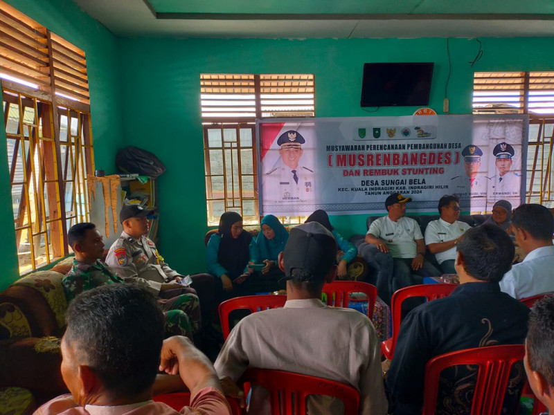 Upaya Penanganan Stunting, Danramil 04/Kdr Hadiri Kegiatan Musrembangdes