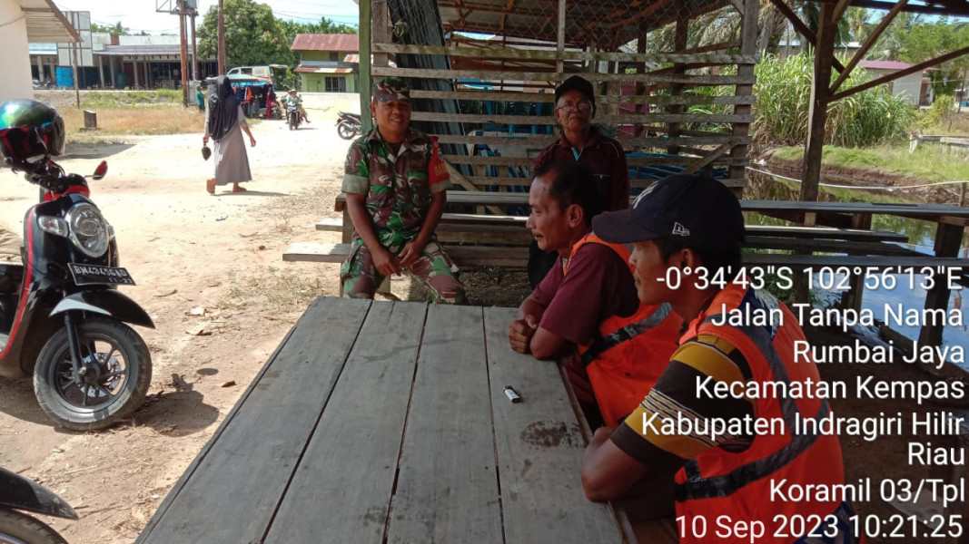 Melalui Komsos Babinsa 03/Tpl Ciptakan Situasi Yang Baik Dengan Warga Binaan