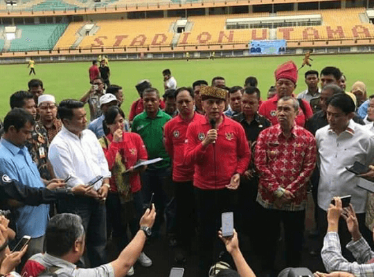 Kunjungi Stadion Utama Riau, Ketum PSSI: Harus Banyak Perbaikan