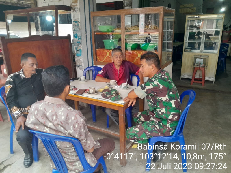 Koramil 07/Reteh Berusaha Untuk Mendekatkan Diri Kepada Masyarakat