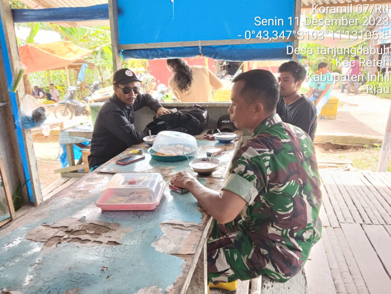 Terkait Bahaya Narkoba dan Jaga Kebersihan Melalui Komsos Koramil 07/Reteh