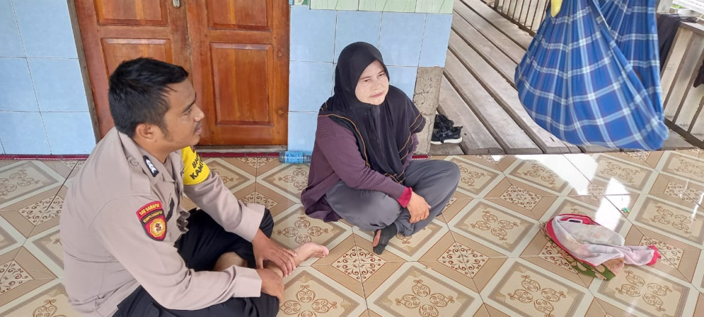 Wujudkan Polri Presisi, Bhabinkamtibmas Desa Gembira Brigadir Sebi Kurniawan Sambang Warga Binaan