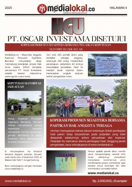 Suara Mayoritas Jadi Acuan, HGU PT. Oscar Investama Resmi Disetujui