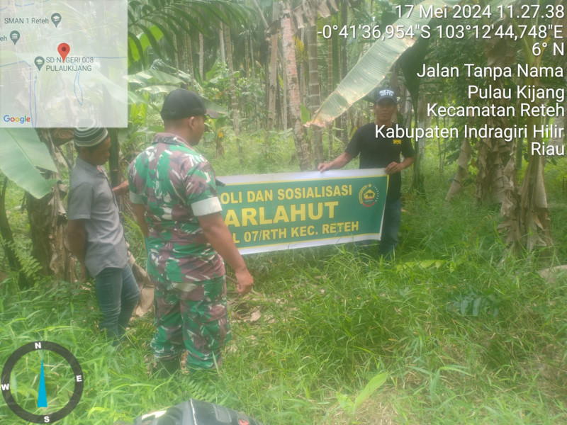 Babinsa Serka Ferry Barus Giat Lakukan Patroli Karhutla Dengan Masyarakat