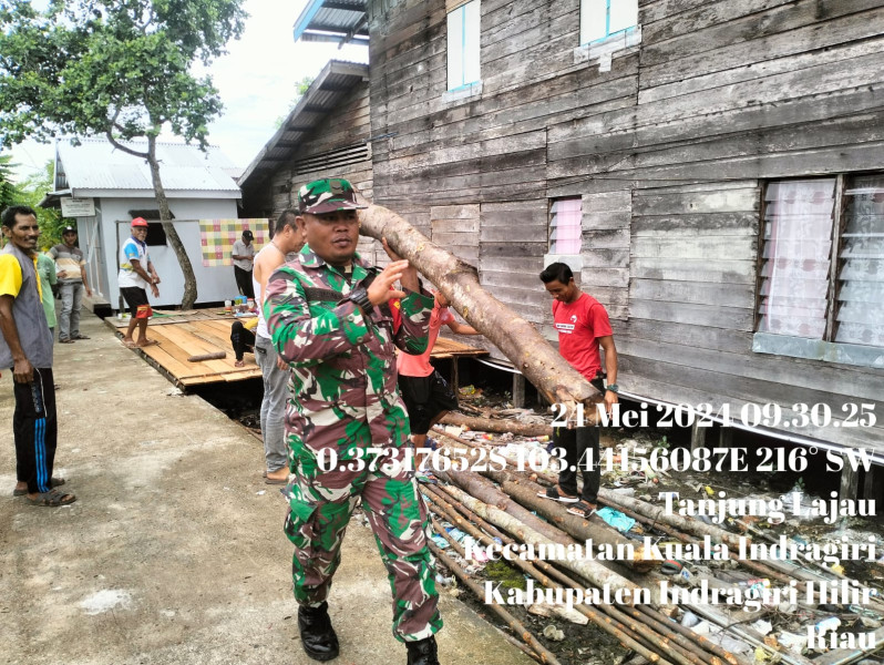 Demi Kebersamaan, Babinsa Koramil 04/Kuindra Giat Goro Dengan Masyarakat