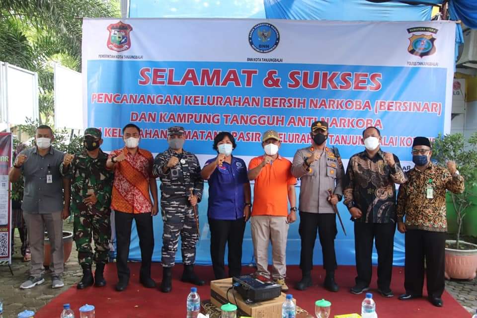 Plt Wali Kota Tanjungbalai Hadiri Pencanangan Kelurahan Bersinar dan Kampung Tangguh Anti Narkoba