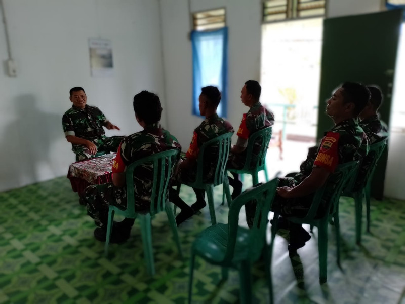 Koramil 04/Kdr Lakukan Forum Komunikasi dan Kepedulian Pimpinan Terhadap Anggota