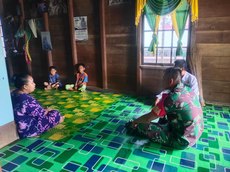 Wujudkan Kebersamaan, Koramil 07/Reteh Bangun Kerjasama Yang Erat