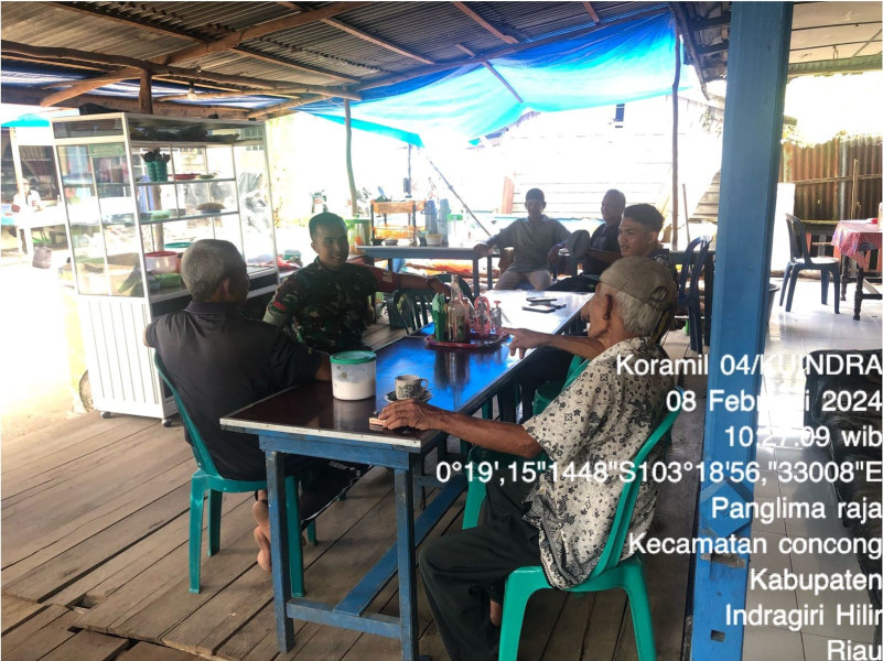 Ciptakan Keamanan dan Ketertiban Lingkungan Bersama Babinsa Koramil 04/Kuindra dan Warga
