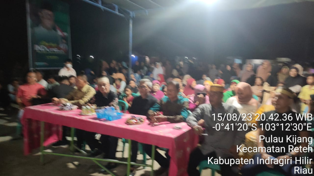 Dalam Rangka Memperingati HUT RI, Danramil 07/Reteh Dampingi Kegiatan Pentas Seni Lagu Solo