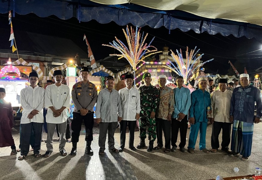 Berlangsung Meriah, Polsek Gaung Anak Serka Amankan Pelaksanaan Pawai Takbir Malam Idul Adha 1446 H