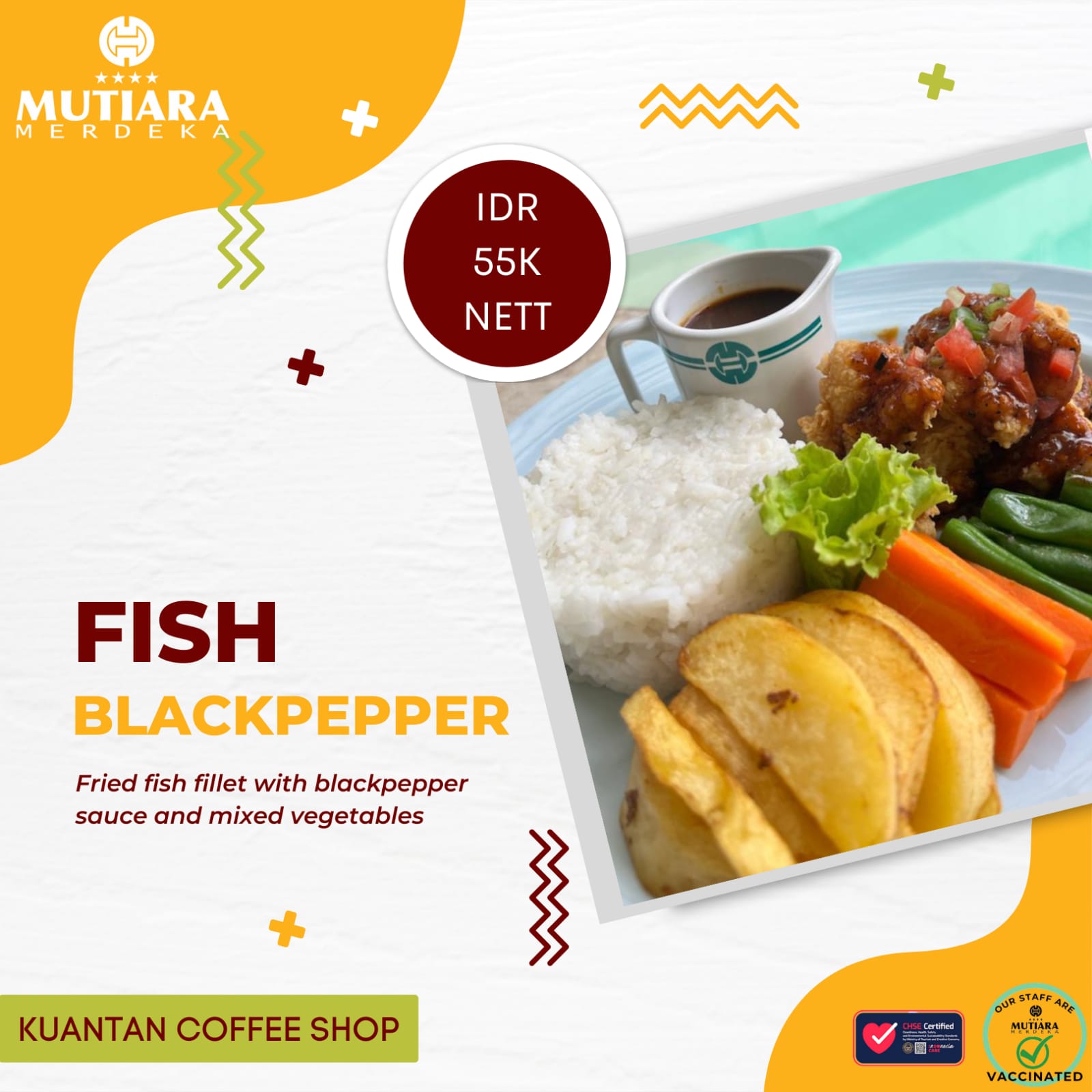 Menikmati Olahan Barbeque Fish Blackpepper di Hotel Mutiara Merdeka Pekanbaru