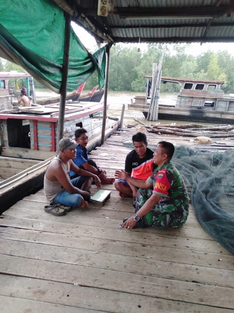 Ingatkan Para Nelayan, Ini Kata Babinsa Sungai Buluh Koramil 04/Kuindra