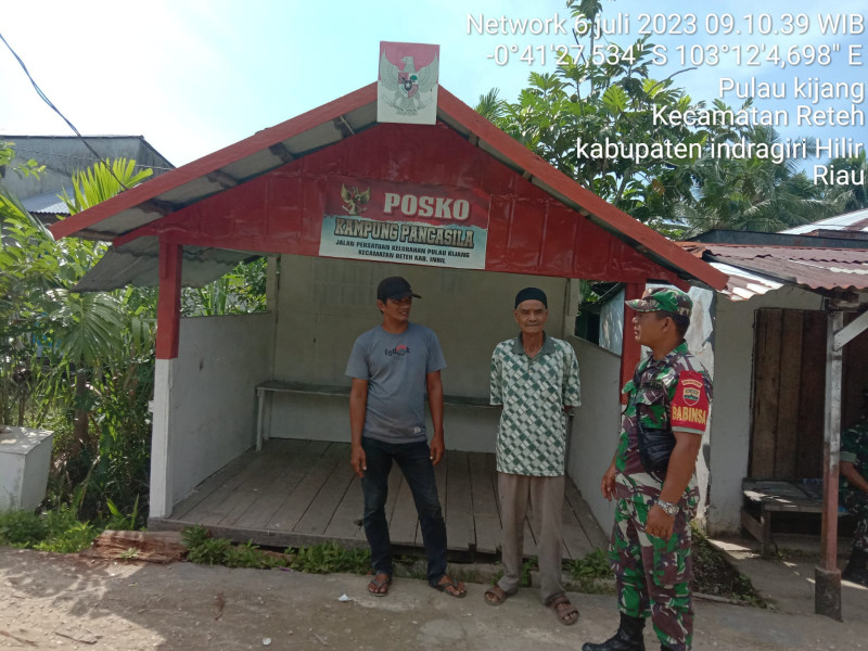 Ciptakan Rasa Aman dan Nyaman di Wilayah, Koramil 07/Reteh Terus Jaga Keamanan dan Ketertiban