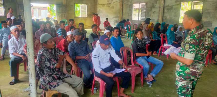 Sertu Bendri Lakukan Komsos Sekaligus Sosialisasi Pembentukan Komcad Tahun 2023