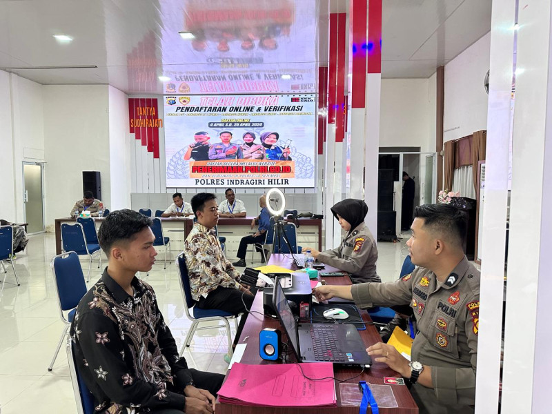 Polres Inhil Verifikasi Penerimaan Calon Anggota Polri