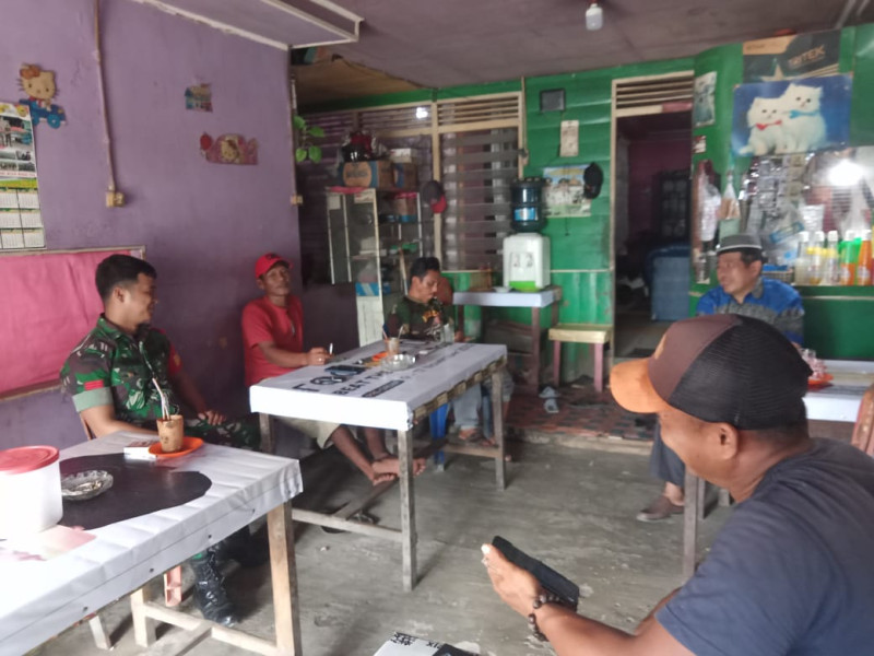 Babinsa Koramil 03/Tpl Praka Chandra Winata, Sambangi Kampung Pancasila