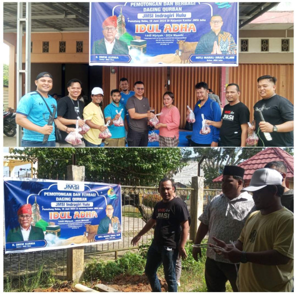 Hari Raya Idul Adha 1445 Hijriah, JMSI Inhu Sembelih Satu Sapi Qurban