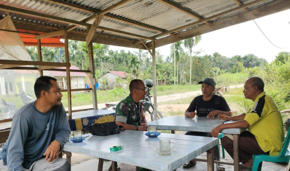 Babinsa Koramil 03/Tpl Memperkenalkan Diri Ke Desa Binaan Yang Baru