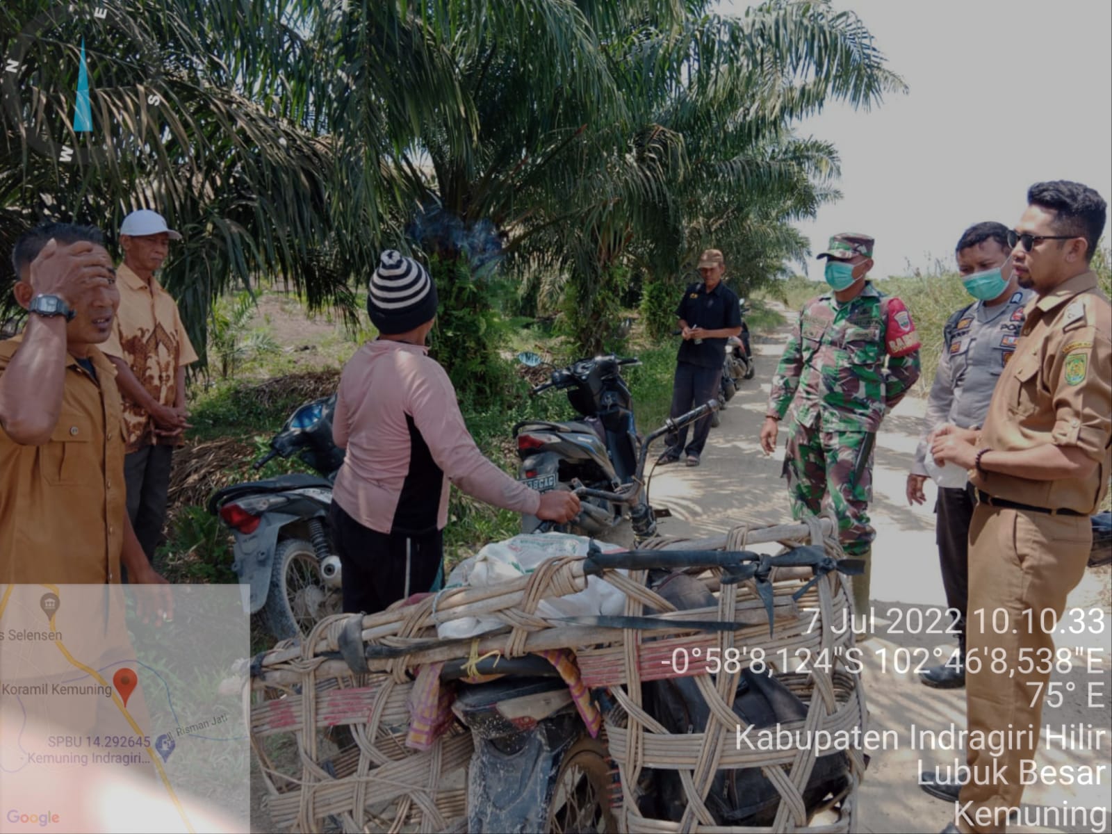 Guna Mencegah Kebakaran, Babinsa Koramil 09/Kemuning Lakukan Patroli Rutin di Wilayah
