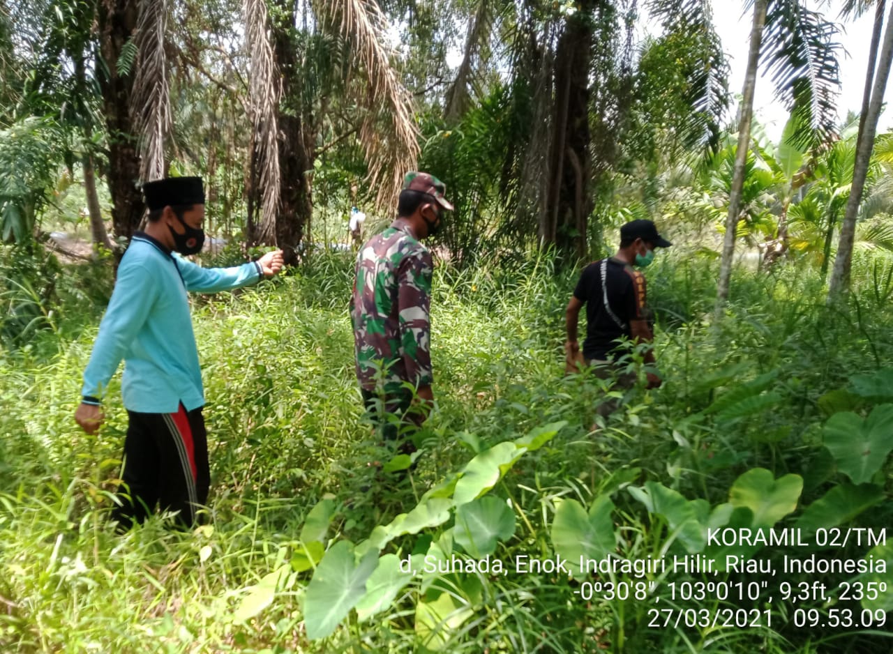 Personil Koramil 02/Tanah Merah Gencarkan Patroli dan Sosialisasi Karhutla di Suhada