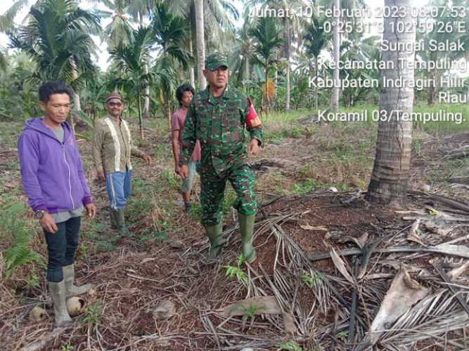 Upaya Pencegahan Di Daerah Rawan Kalahut Terus Dilakukan Oleh Babinsa Koramil 03/Tpl