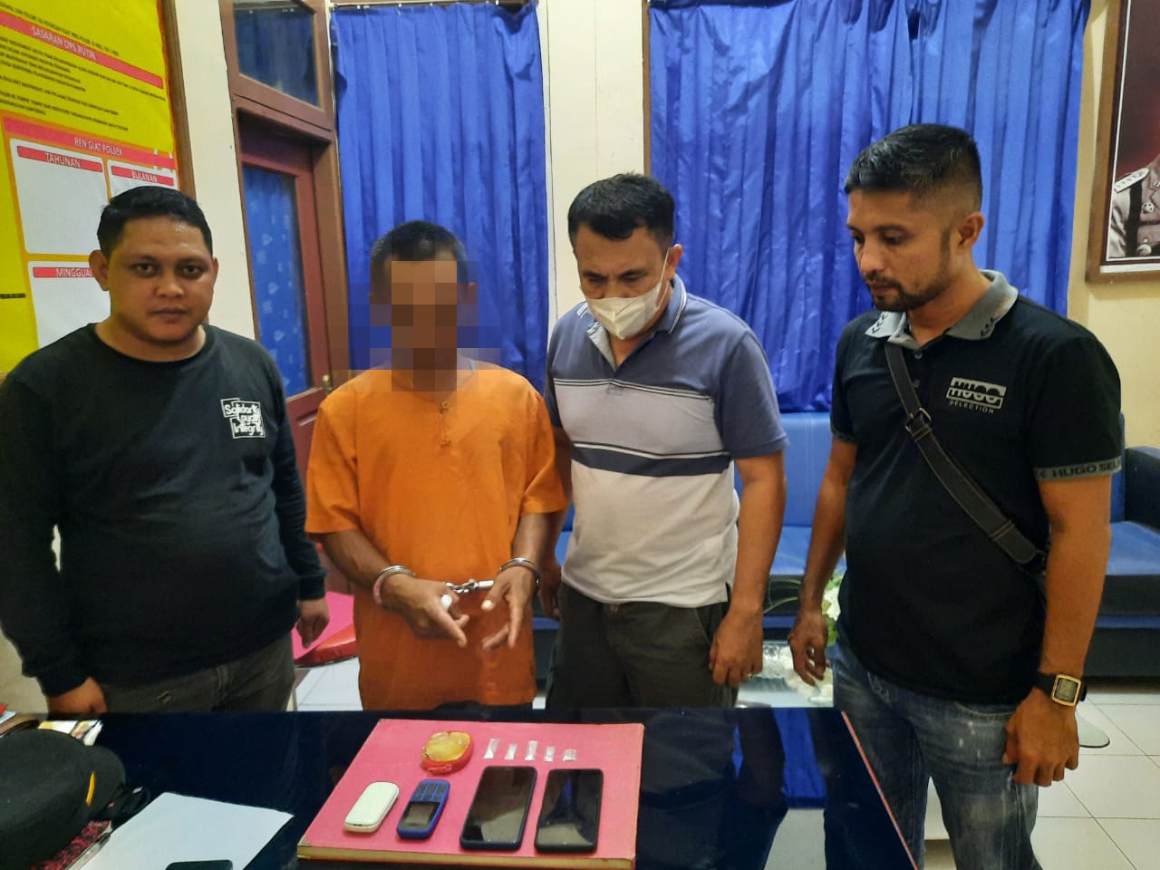 Polisi Ciduk Pengedar Sabu di Keritang Inhil