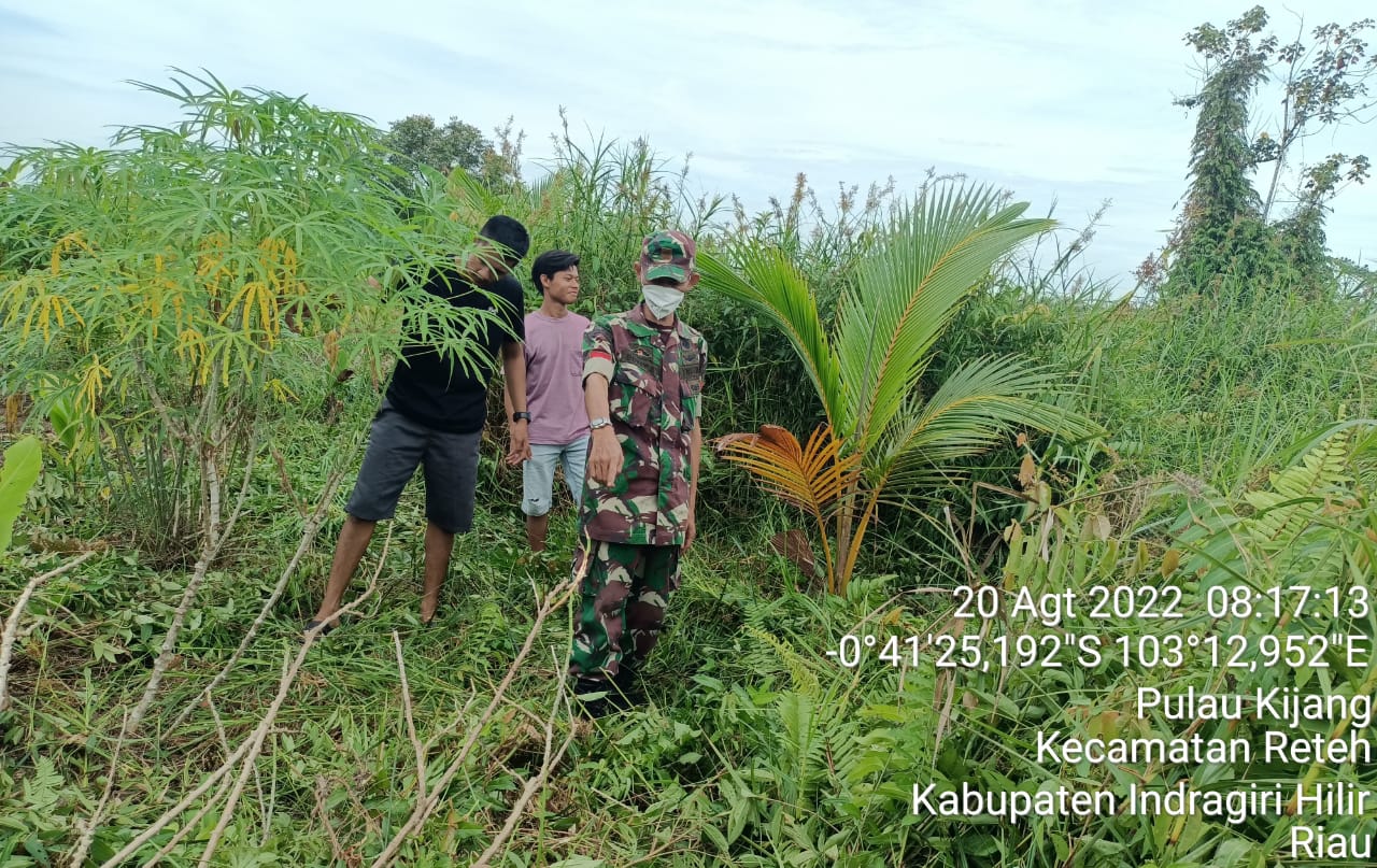 Sosialisasi Pencegahan Karlahut Oleh Babinsa Koramil 07/Reteh di Binaan