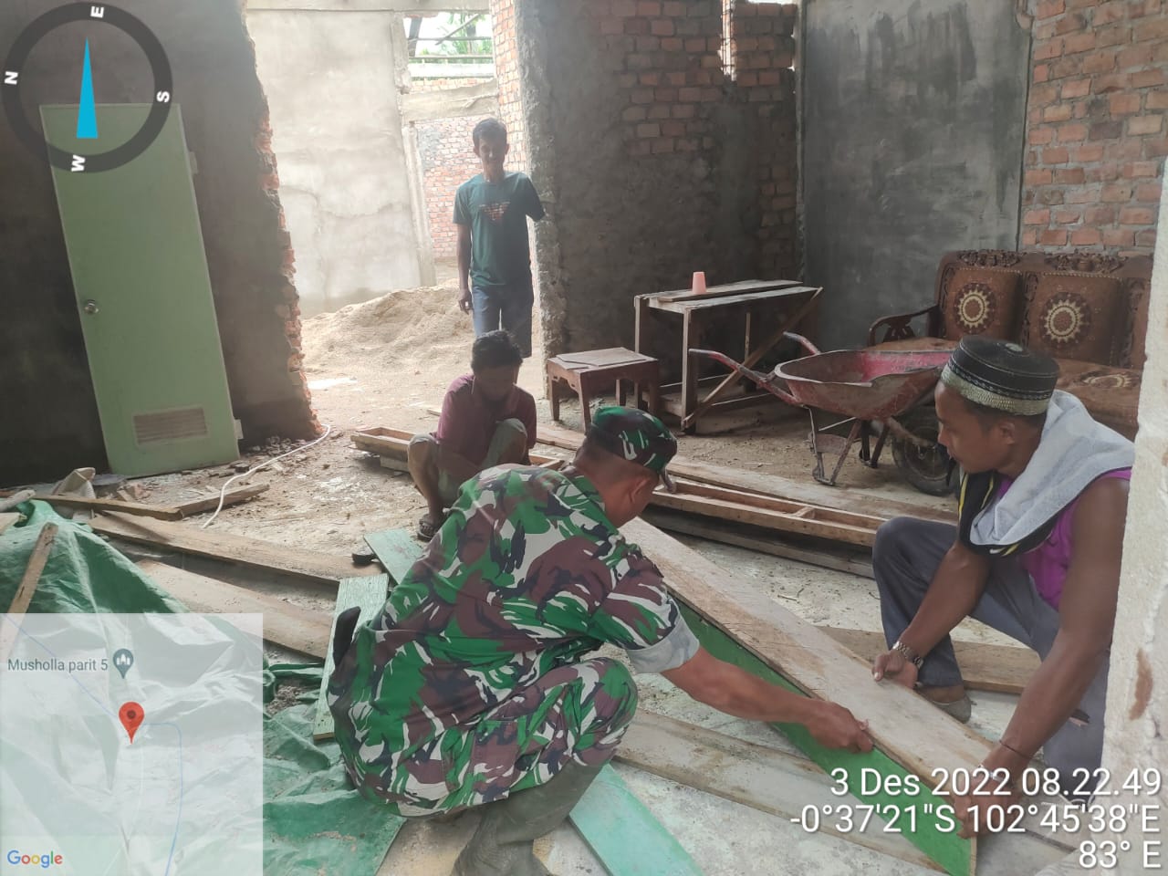 Bentuk Kebersamaan Melalui Goro Babinsa Koramil 09/Kemuning