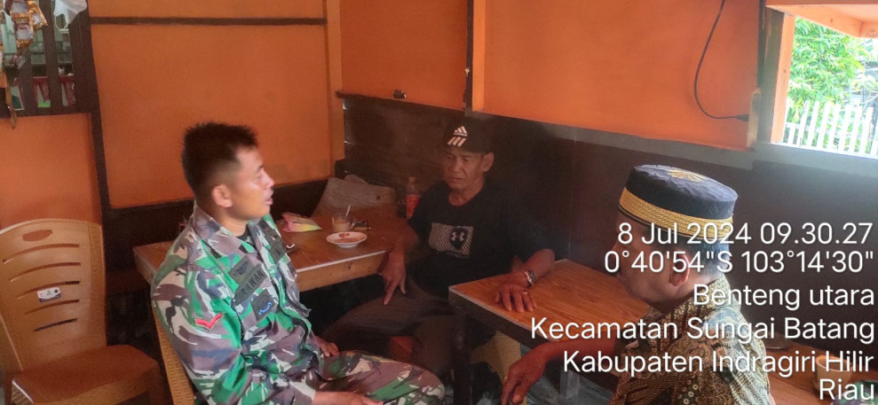 Babinsa Kopda Irawan Bangun Kerjasama Yang Erat Melalui Komsos