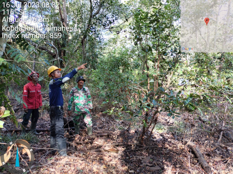 Babinsa 05/Gas Kopda Ridho Almahesa Gencar Laksanakan Patroli Hutan Dan Lahan