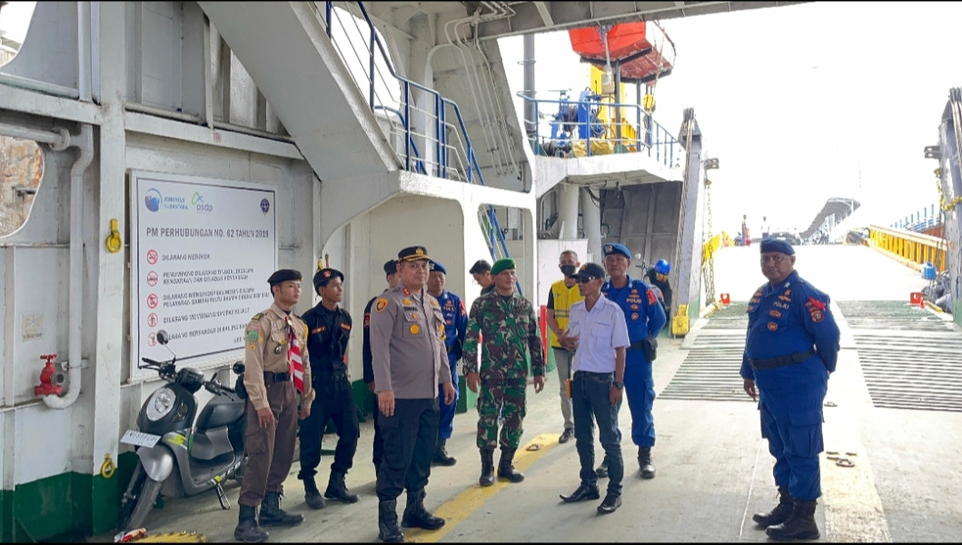 Kapolres Dumai Pantau Arus Balik di Terminal dan Pelabuhan Roro