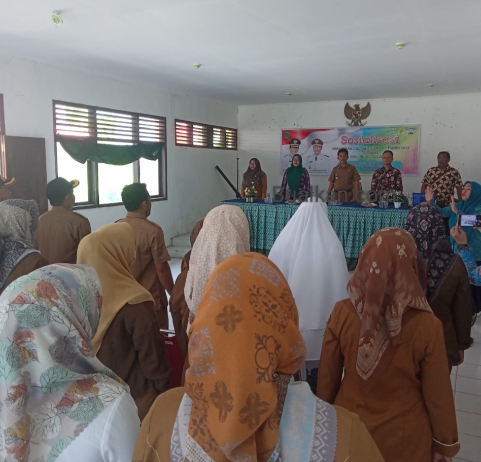 DP2KBP3A Inhil Gelar Sosialisasi Perda No.9 Tahun 2018 Tentang Perlindungan Anak di Kecamatan Gaung