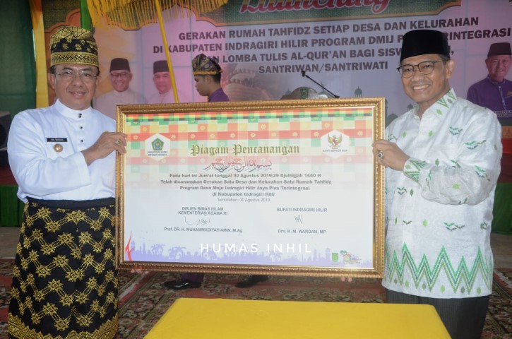 Gerakan 1 Desa/Kelurahan 1 Rumah Tahfidz Merupakan Program Spektakuler  yang Dilaksanakan Inhil