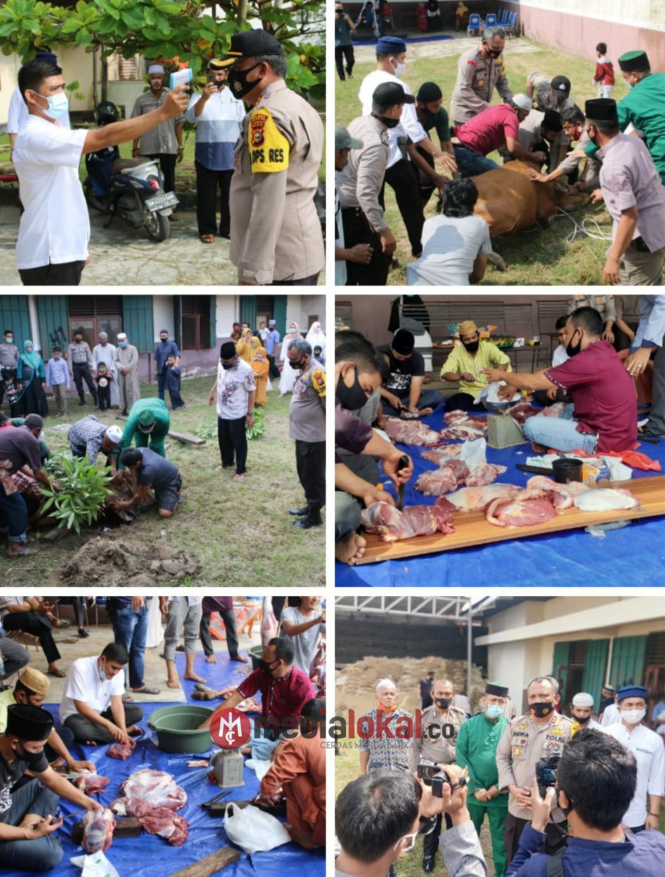 Polres Inhil Laksanakan Kurban, Daging Akan Disalurkan secara Door to Door