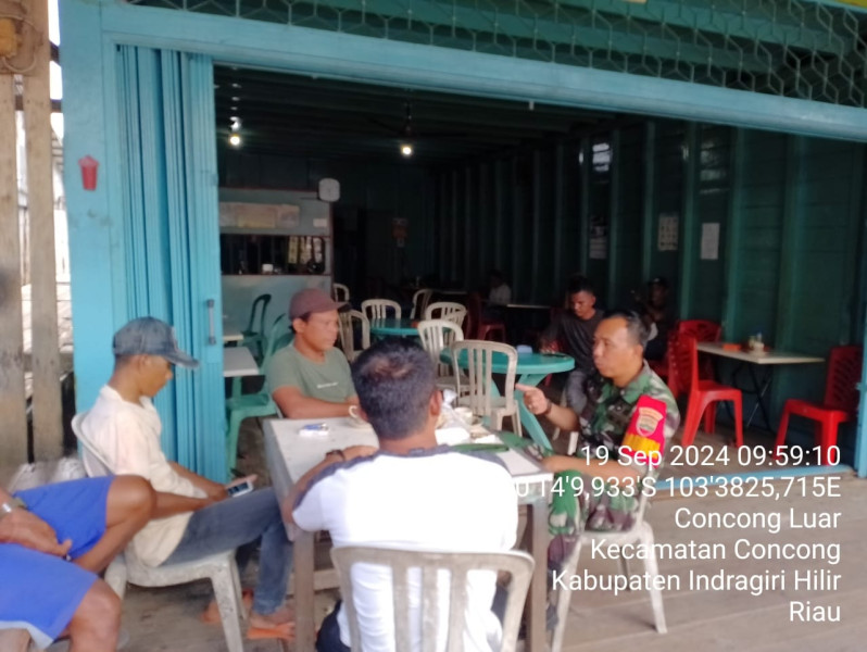 Dengan Komsos, Babinsa Koramil 04/Kuindra Terus Jalankan Tupoksi Binter Agar Berjalan Dengan Baik